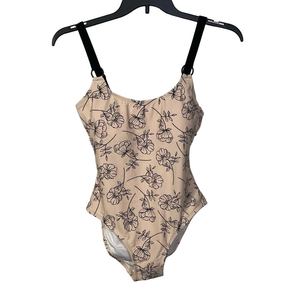 Calvin Klein Floral Printed One-Piece Swimsuit US 8